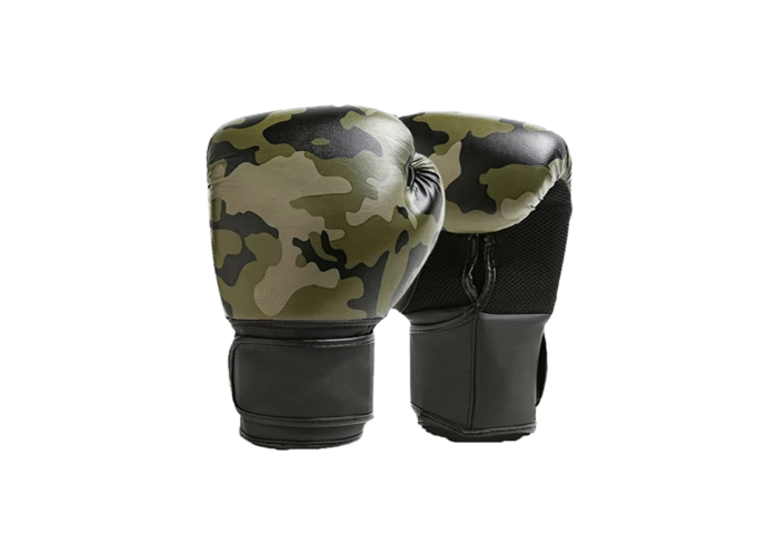 Camouflage Boxing Gloves – Custom Camo PU/Genuine Leather Gloves