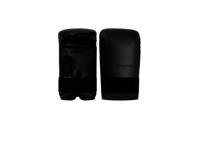 All-Black Thumbless Bag Gloves – Sleek Sparring & Training Mitts