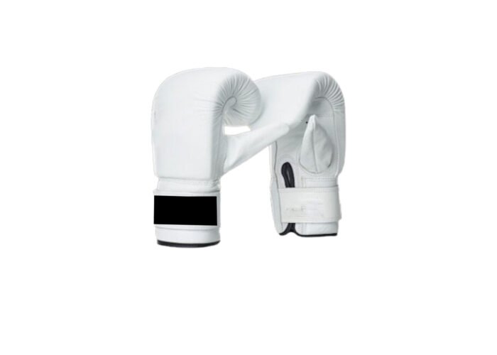 All-White PU Boxing Bag Gloves – Sleek Sparring & Training Mitts