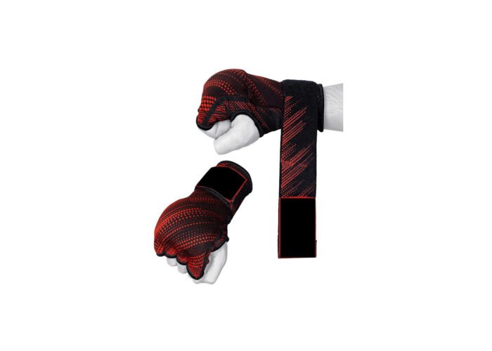 Premium Printed Inner Gloves – Red Dot Pattern Design