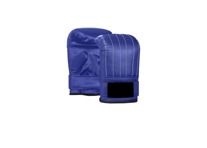 Royal Blue PU Bag Gloves – Stitched Training Mitts