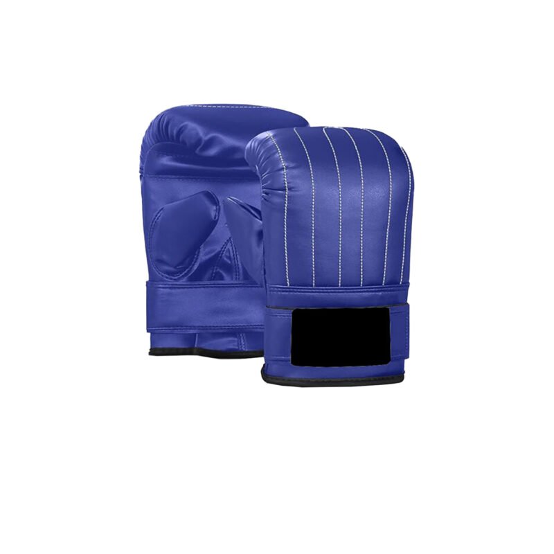 Royal Blue PU Bag Gloves – Stitched Training Mitts
