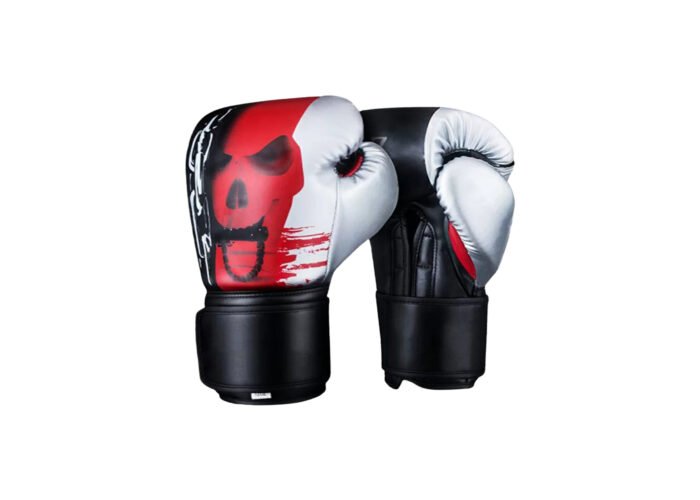 Custom Skull Boxing Gloves – PU/Genuine Leather Sparring Gloves